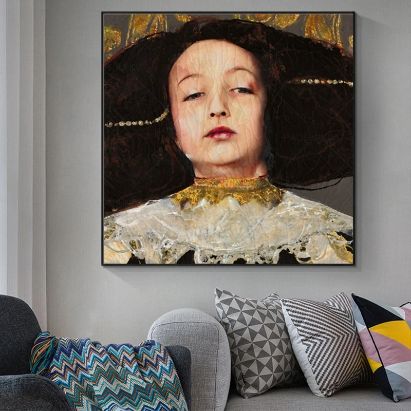 Wall Art Girl Canvas Print Paintings By Lita Cabellut Reproductions