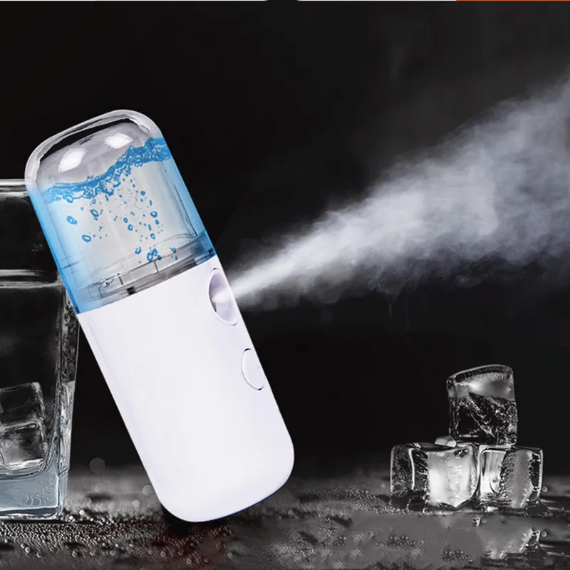 

USB Mini Nano Facial vaporizer mist Sprayer Air Humidifier Nebulizer SPA Rechargeable Face garment Steamer Beauty Skin Tools