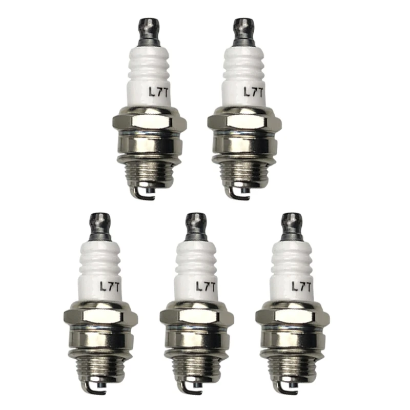 

5Pcs Spark Plug Fit for L7T BM6A BPMR7A RCJ6Y RCJ7Y WSR5F 33cc-49cc Trimmer Blower Replacements Accessory