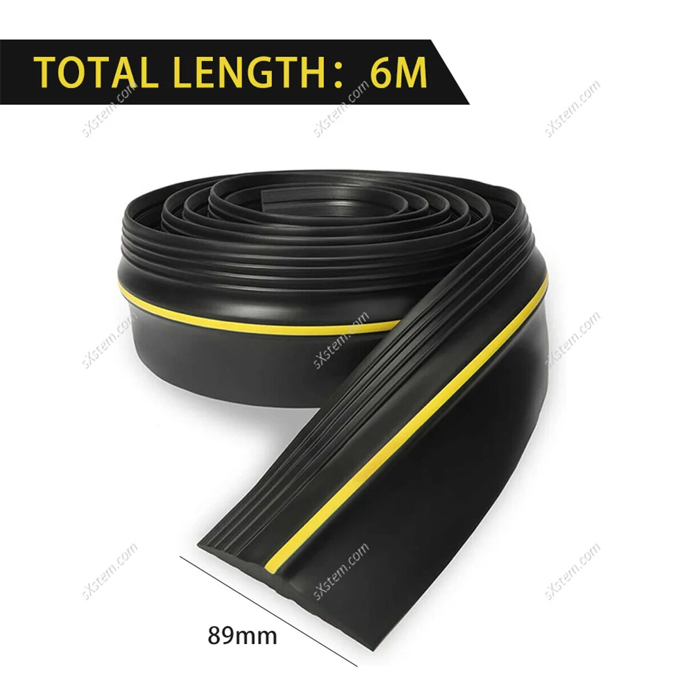 Description Picture 4 of item6m Solid Garage Threshold Door Weather Rubber Seal Strap Floor Seal Waterproof Dustproof Special PVC Rubber Strip