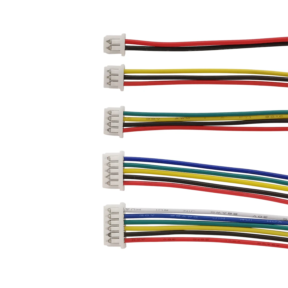 20/10/5Pcs Micro JST 1,25mm Draht Kabel Anschluss Pitch 1,25mm 2P 3P 4P 5P 6Pin Weibliche zu Weiblichen Stecker Elektronische Draht Anschlüsse – Detail 3