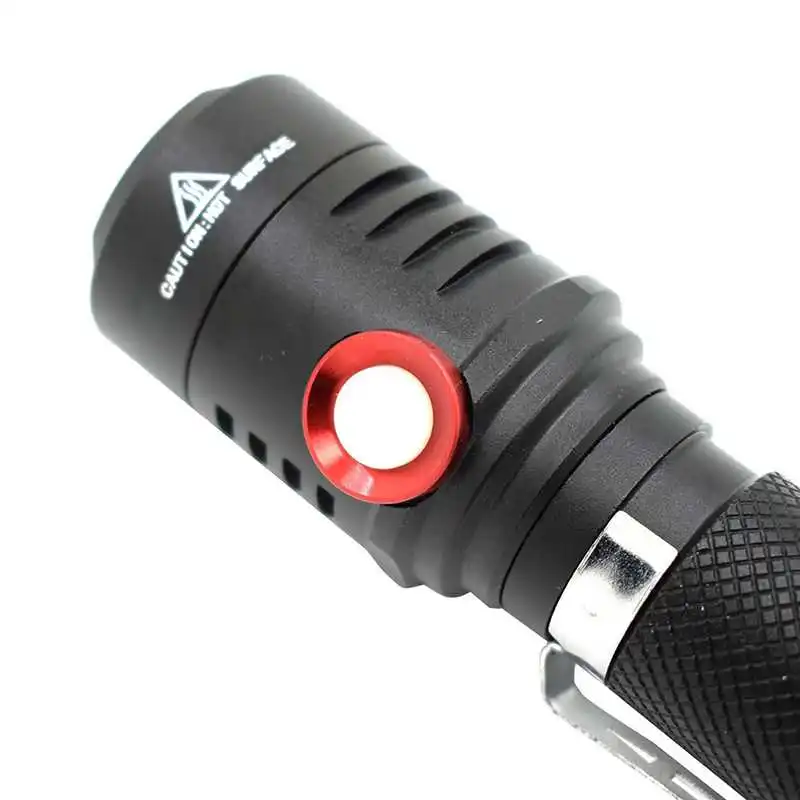 Super Bright 1000LM LED Flashlight 18650 Waterproof Handy Torch Lamp Tactica Lanterna Camping Cycling Light with Holder