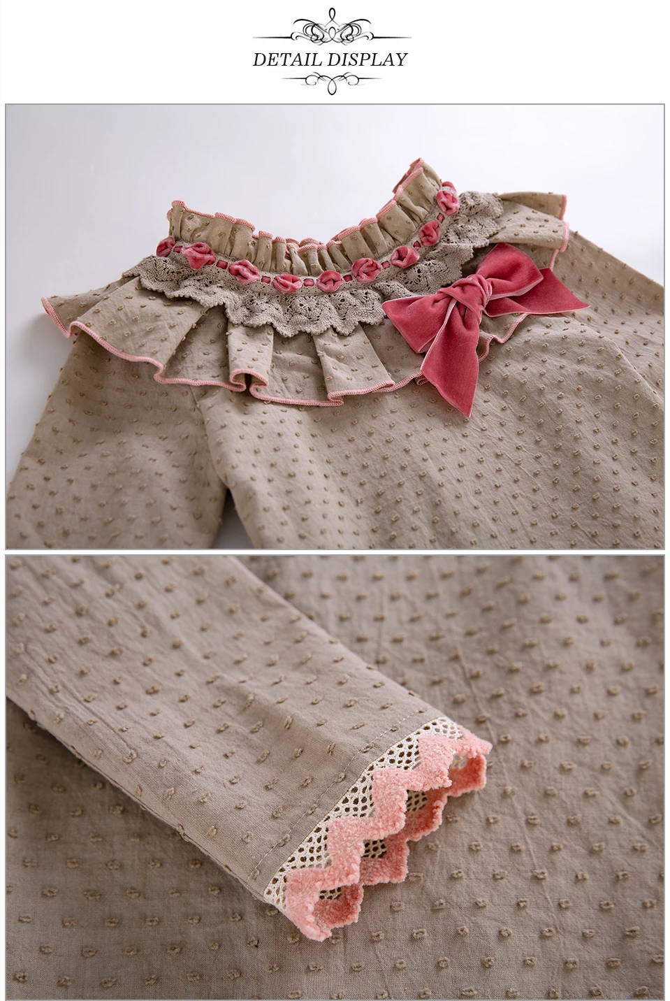 Pettigirl wholesale Autumn Girls Outfit Brown Blouse+ Flower Print Skirt Girl Clothing Set+Headband With Bow Kids Clothing