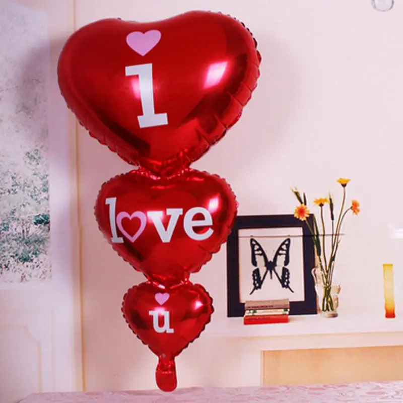 1pc Heart Balloons Action Figures Kids Toys for Children Boys Girls I Love You Party Weddings Valentine Decor | Игрушки и хобби