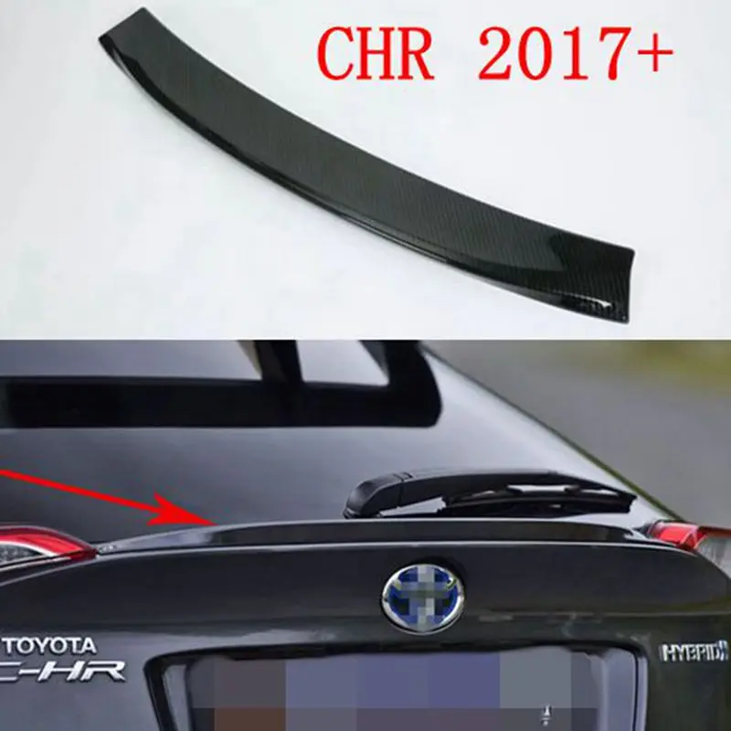 Автомобильный аксессуар для Toyota CHR 2017 2018 ABS задняя крышка багажника спойлер