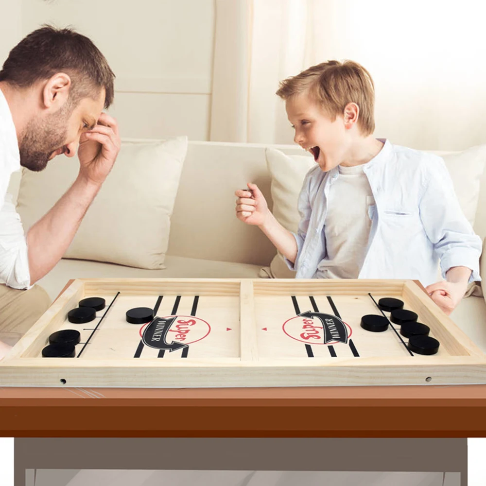 Супер победитель игры Foosball Быстрый хоккейный слинг Puck игра развивающий Забавные