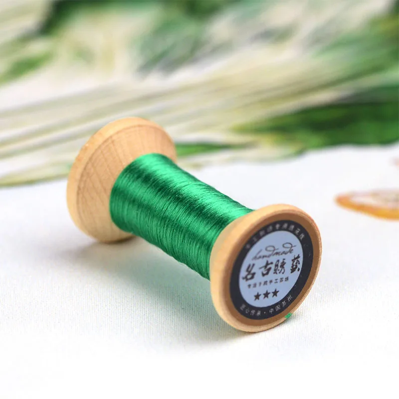 6 Embroidery thread/hand-embroidered thread/embroidery spool/fresh green /20 m each spool - Цвет: 6