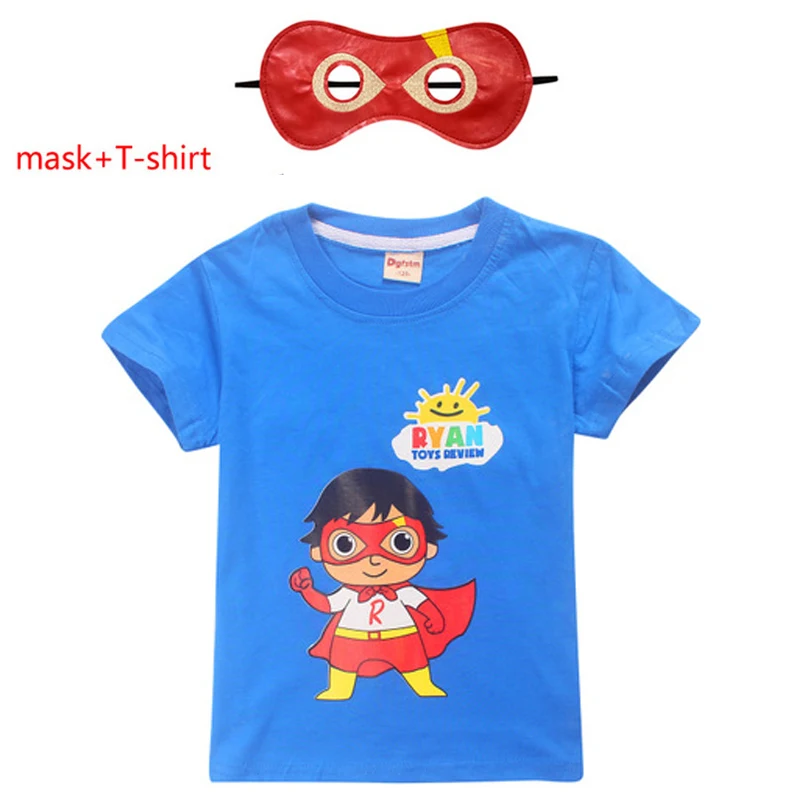 Новинка, летняя детская футболка для маленьких мальчиков Одежда для детей короткий рукав Райан игрушки обзор футболки с героями мультфильмов для маленьких девочек выбрать Топ Футболка - Цвет: 8453