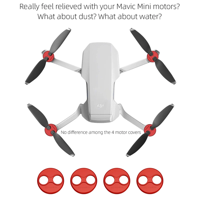 4 шт. защитный чехол из алюминиевого сплава для DJI Mavic Mini Drone Motor Чехлы Пылезащитная Защита от царапин аксессуары