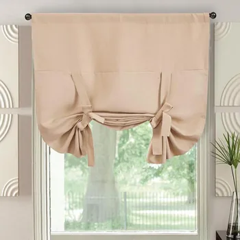 

Kitchen Short Purdah Curtains Decorative Style Blinds Window Drapes Valance European Roman