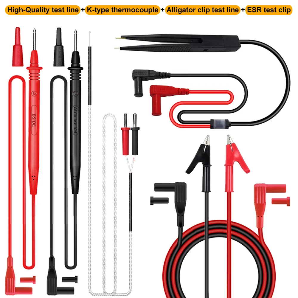 Multimeter probe Alligator Clip Test Lead High Quality Insulated Crocodile Line