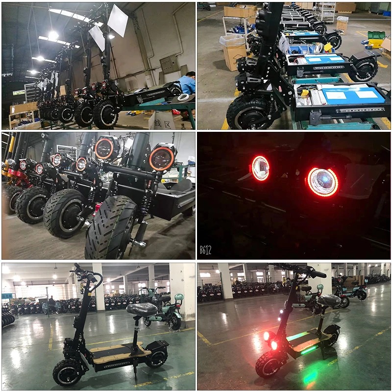 Discount Electric scooter double drive 60V 3200W with seat 11inch Off Road KickScooter Strong powerful new fold hoverboad bike scooters 5