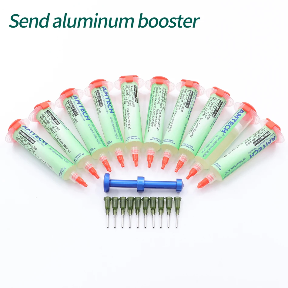 100 AMTECH NC 559 ASM flux 10pcs cleaning free low smoke BGA soldering