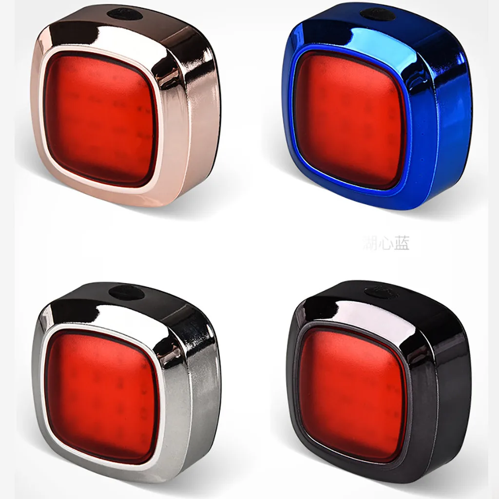 Clearance New Bike Bicycle light Rechargeable LED Taillight USB Rear Tail Safety Warning Cycling light Portable Flash Light Super Bright 15