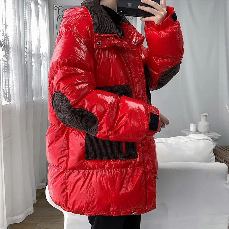 5XL большой размер красная зимняя куртка для мужчин пальто с капюшоном теплые толстые мужские куртки парка для мужчин Уличная одежда на молнии