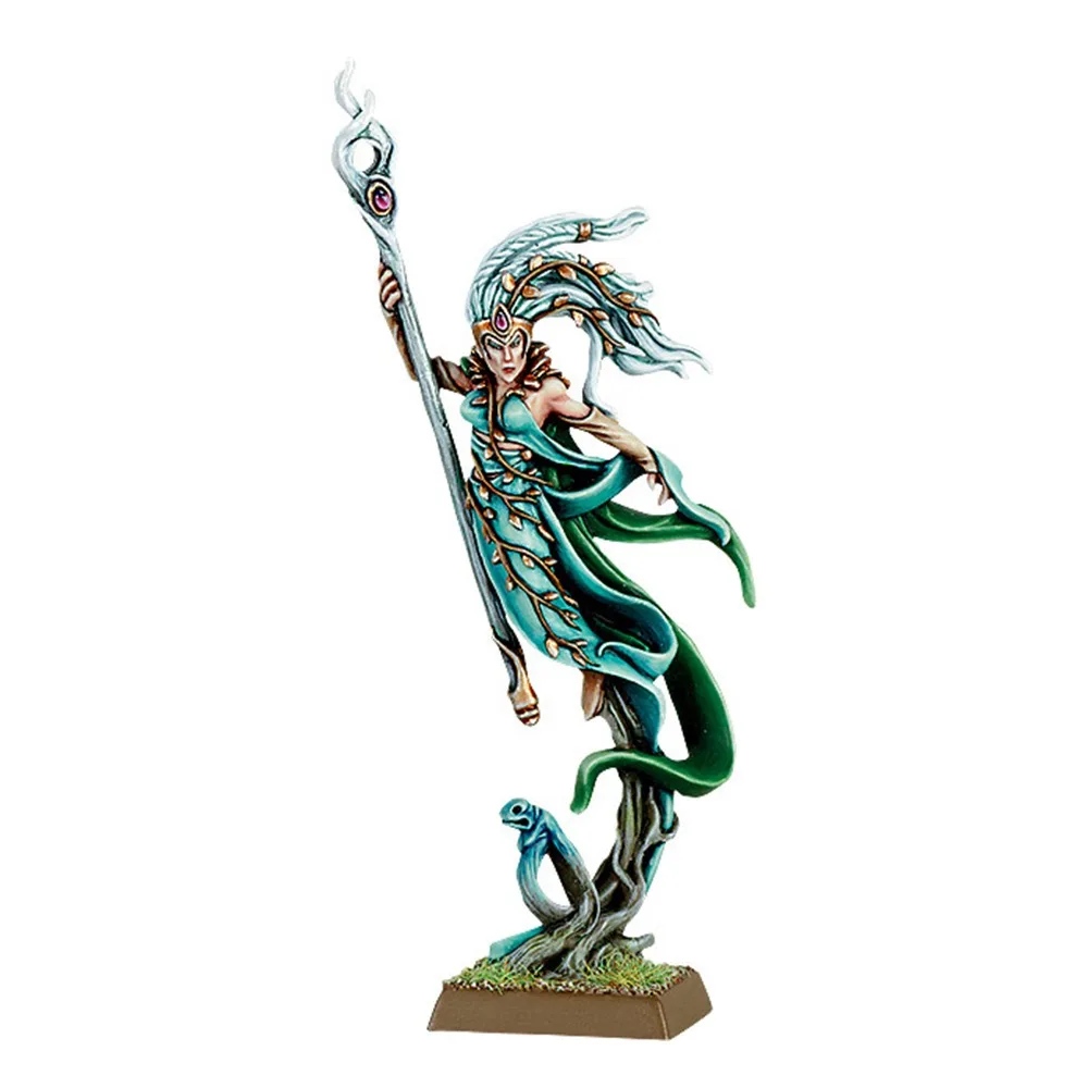 

Wood Elf Female Spellsinger with Staff resin