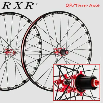 

RXR 26/27.5/29" Carbon Hub 7-11Speedwheelset Mountain Bike Wheels Disc Brake 5 Bearings MTB Bicycle Wheelsets Thru Axle/QR