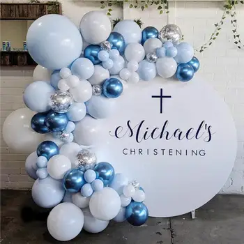 

Macaron Blue White Pastel Balloons Garland Arch Kit Confetti Balloons Wedding Birthday Baby Shower Party Decoration