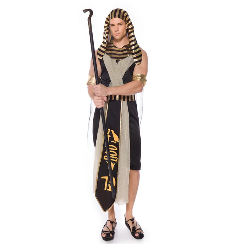 Костюм для взрослых на Хэллоуин, древний египетский фараон, король, принц, императрица, царица Клеопатра, костюм для пары, косплей, униформа