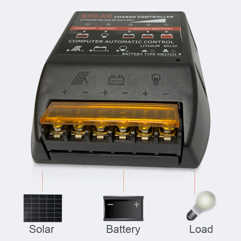 20A за максимальной точкой мощности, Солнечный Контроллер заряда 12V 24V Панель солнечных батарей PV регулятор для 480W 240W с литиевой батареей и прочная батарея Зарядное устройство