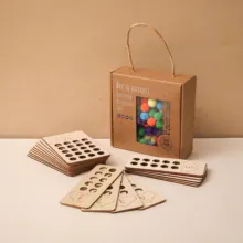 

Baby Wooden Toys Rainbow Board Set Digital Tracking Board Color Sorting Counting Game Kids Gifts Set Montessori Educational Tool