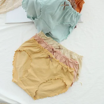 

Japanese cute Seamless briefs women Autumn Winter modal High elasticity lingerie sexy women Panties N1955