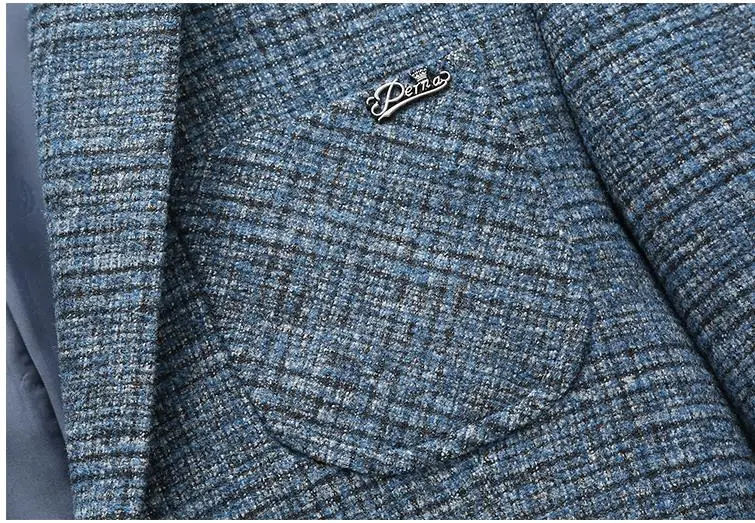 Aismz Plaid Slim Fit Men Blazer Masculino Hombre Business Casual Spring Autumn Winter Mens Jacket Blaser sobretudo Masculino