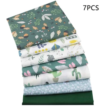 

Multipurpose Tablecloths Floral Print Cotton Blend Textile Crafts DIY Patchwork Quilting Fabric Handmade Apparel Sewing Square