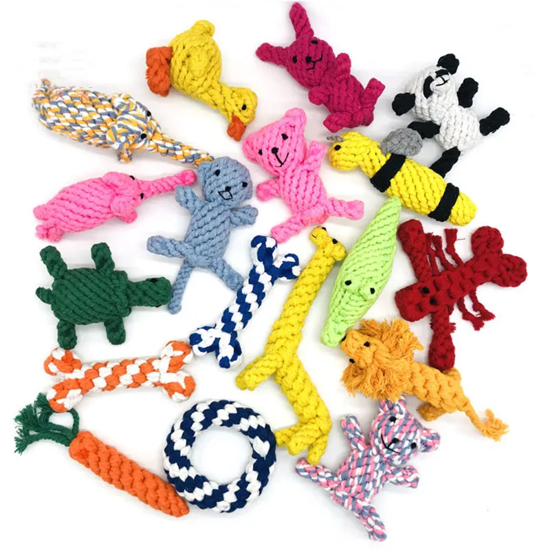 

20 видов домашних питомцев, собака, раньше, щенок, жевательная игрушка, чистые зубы, зеленая веревка, забавный инструмент для тренировок на открытом воздухе, прочная плетеная веревка