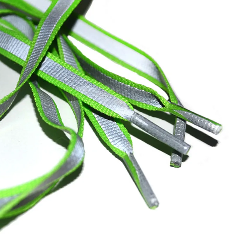 Creative Double-sided Reflective Shoelaces Fashion Tide Night Running Sports Shoes Hot Selling Wholesale Warning Laces