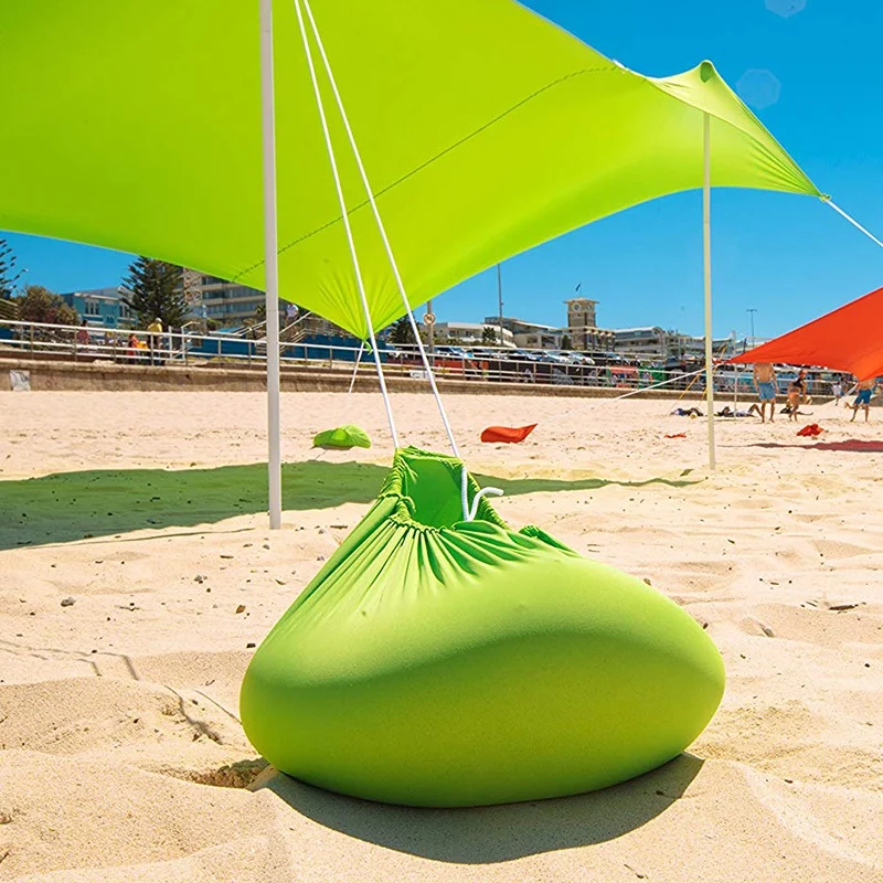 210x210Cm Outdoor Beach Kale Canopy Shade Tent Camping Cool Sunscreen Uv Canopy Portable Camping Fishing Tent