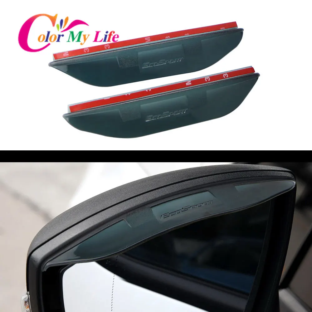 

Car Side Rear View Wing Mirror Rain Guard Sun Eyebrow Shield Rainproof Shade Cover for Ford Ecosport 2012 - 2019 Accessories