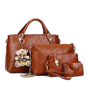 

Women's Bag 2019 new fashionable women's bag trend four-piece set large bag handbag one-shoulder Oblique mother bag