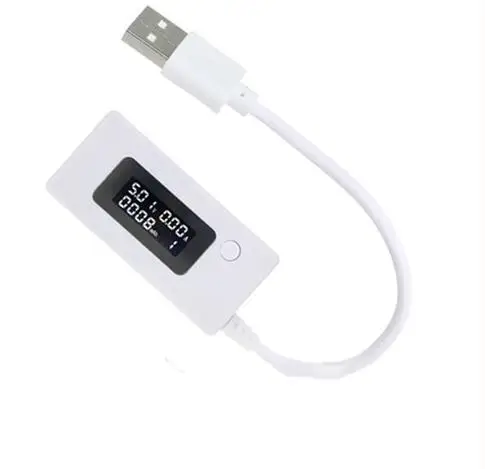 White Цифровой мультиметр USB измеритель мощности тестер напряжения монитор тока детектор с нагрузкой для зарядных устройств, солнечных панелей, аккумуляторов - Цвет: White