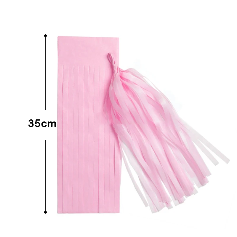 Party Decorations Wedding Decor Supplies 5pcs/pack Wedding Decoration Paper Foil Tassel Garland Metallic Tissue Banner Baby Shower Birthday Party Decoration Craft Decor