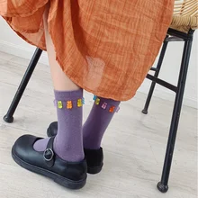 Jeseca, женские винтажные уличные носки в стиле Харадзюку, осенне-зимние женские носки, японские милые рождественские носки с героями мультфильмов для девочек