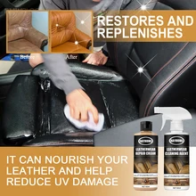 

60ml Car Interior Leather Restoration Spray Seat Sofa Leather Maintenance Refurbisher Leather Care Cleaning Agent Spray