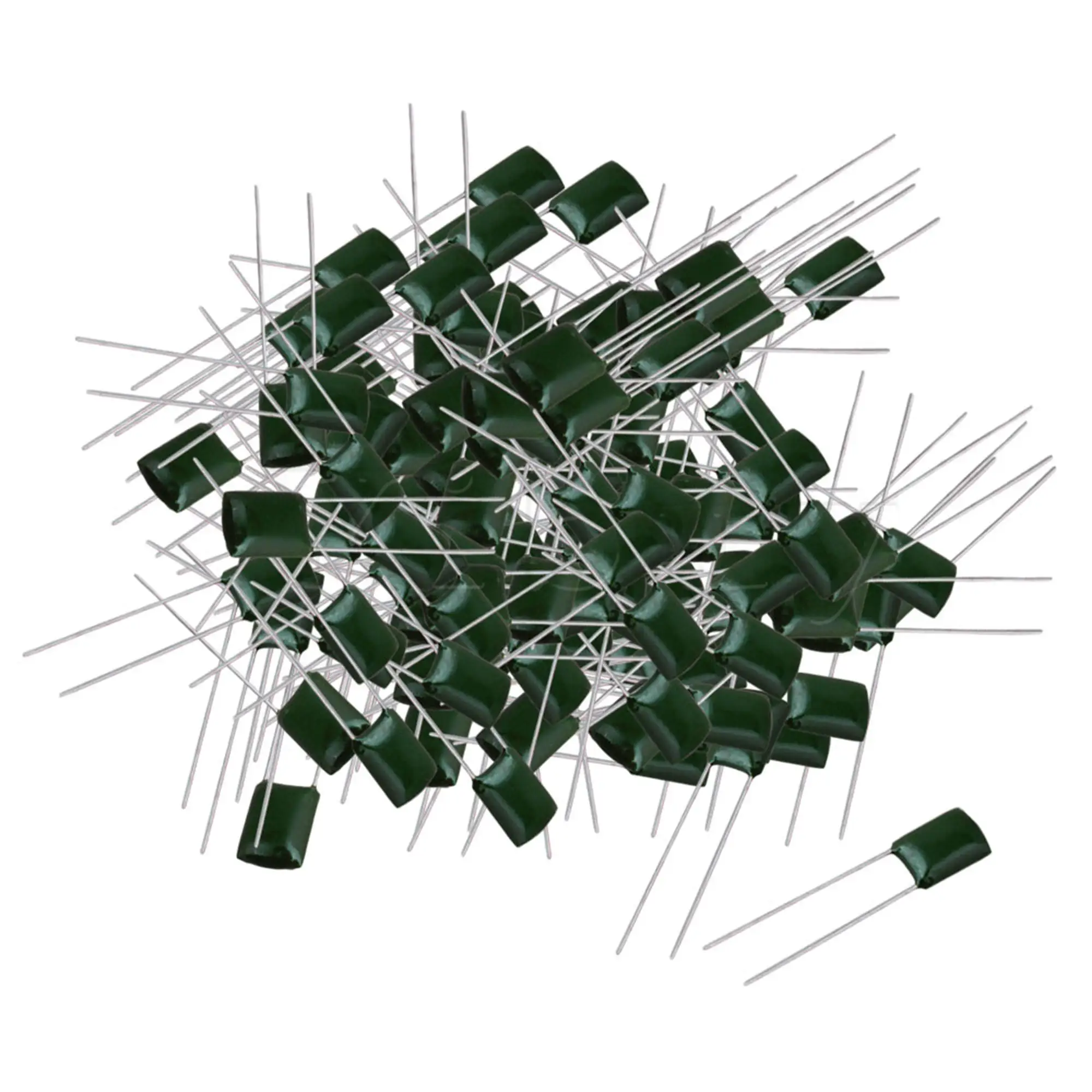 Yibuy 50 Pieces Green 2A223J Electric Guitar Polyester Film Capacitors 100V 0.047U | Спорт и развлечения