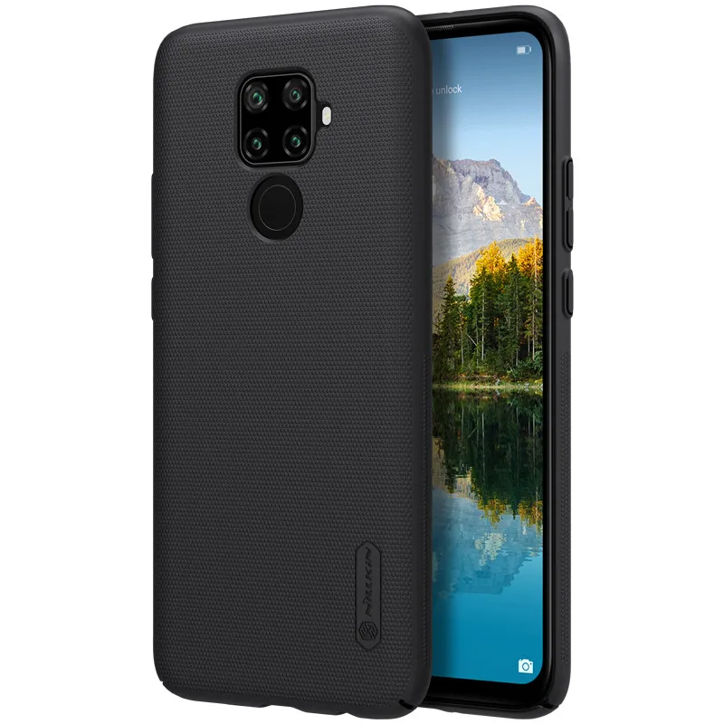 10 шт./лот NILLKIN Супер Матовый щит Матовый ПК Жесткий Чехол для huawei Nova 5i Pro Чехол - Цвет: Черный