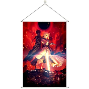 

Anime Fate Zero Stay night Saber Personalize Customer Made Alloy Fabric Wall Poster Scroll 60x90cm 24x36inches