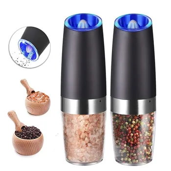 

Pepper Grinder Salt and Pepper Shakers Pepper Gravity Electric Salt Mill Grinder Battery-Operated with Adjustable Coarseness