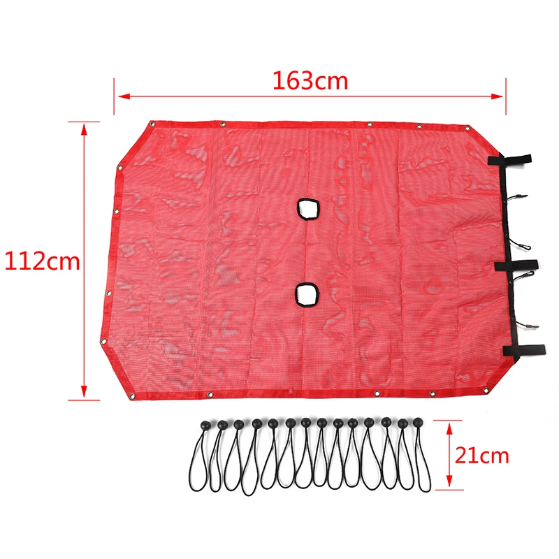 SHINEKA Топ Солнцезащитная сетка для автомобиля крыша УФ защита Jeep Wrangler JK 2 двери и 4