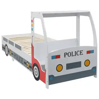

vidaXL Children's Police Car Bed with Desk 90x200 cm