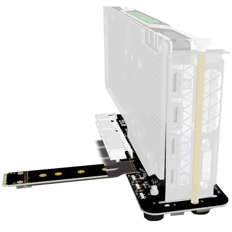 M.2 ключ M NVMe внешняя карта изображения кронштейн с PCIe3.0 X4 кабель 50 см для IITX STX NUC VEGA64