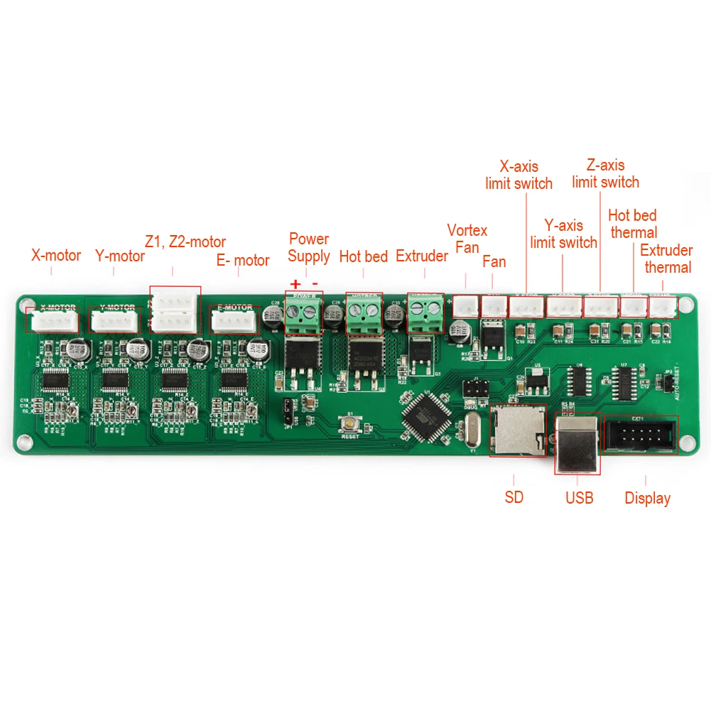 Плата контроллера для 3d принтера адаптер Melzi 2,0 с USB сменная материнская плата PCB модуль 1284P стабильные Samll аксессуары