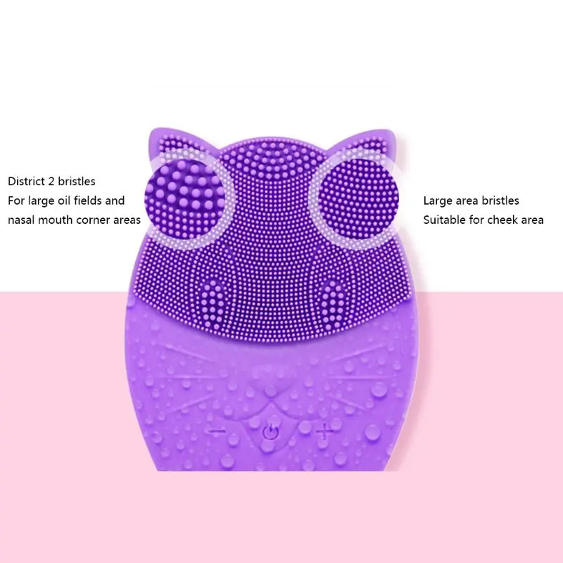 

USB Facial Cleansing Brush Anti-Aging Facial Massager Electric Face Brush Silicone Face Clean Skin Care Oil Control Blackhead Re