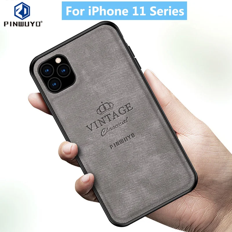Для iPhone 11 Pro Max PINWUYO чехол для iPhone 11 Pro 11Pro тканевый чехол для iPhone 11 Max PU кожаный чехол для мобильного телефона