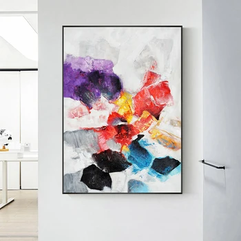

Oil Painting By 100% Handpainted Modern Abstract Canvas Painting Wall Art Pictures For Living Room Home Decor Gift Frameless
