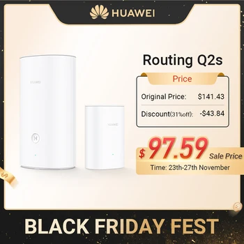 

HAUWEI Q2S Router Gigabit Dual Band WiFi Mesh Base Satellite Router Power line Networking Easy Set-up For Villa Big House Soho