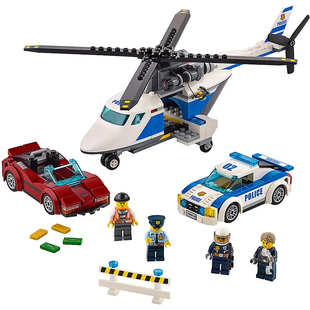 

Bricks High-speed Chase Compatible legoingly City Police 60138 Building Blocks Model Toys For Childrens Kid Gift 318pcs